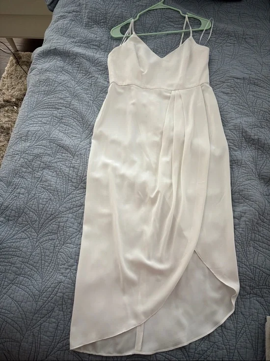 Lulus Reinette White Midi Dress - Size L - Picture 2 of 3